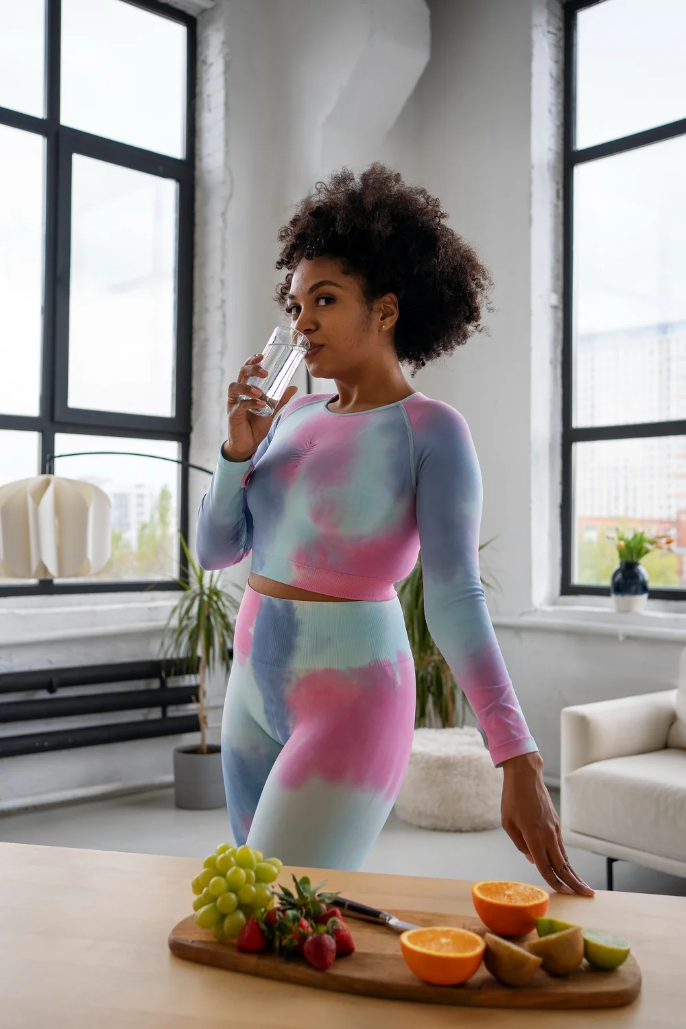 Man doing dumbbell exercises